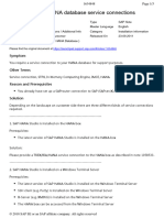 SAP HANA Database Service Connections