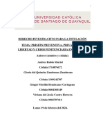 Prisión Preventiva, Privación de Libertad, Crisis Penitenciaria