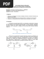 3o Aula Pratica - Laboratorio de Dispositivos Elétricos - Transistores