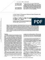 (BECK Et Al., 1992) A New Family of Mesoporous Molecular Sieves Prepared With Liquid Crystal Templates