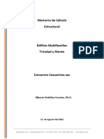 Memoria de Calculo - Estructuras