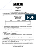 2022 - VATE - Sample Paper