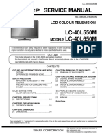 Service Manual Sharp lc-40l550m lc-40l650m