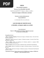 Les Figures Du Destin Dans L'épopée Antique Gréco-Latine