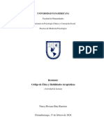 Resume Código de Ética y Habilidade Terapeuticas