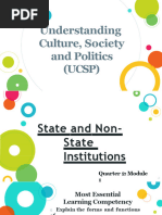 State and Non State Institutions Ucsp