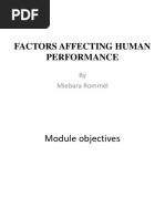 Factors Affecting Human Performance.