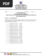 Activity Sheet - Tracking Typhoon PAR