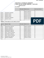 Exam Timetable Report Room Wise Session Wise