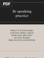 B1 Speaking Practice