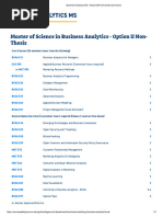 Master of Science in Business Analytics STEM Texas AM University Commerce