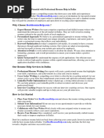 Resume Help Dallas