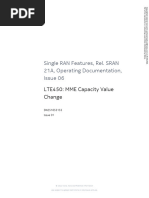 LTE450 MME Capacity Value Change