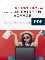 14 Erreursanepasfaireen Voyage