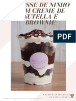 Mousse de Ninho Com Creme de Nutella e Brownie