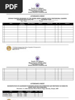 Attendance Sheet