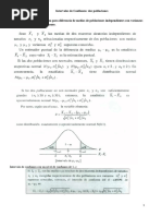 Intervalos de Confianza Diferencia de Medias