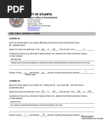 Lane Closure Form