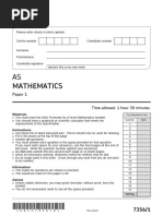 Aqa 73561 QP Jun22