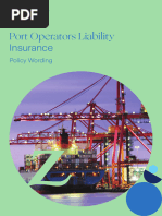 Port Operators Liability Insurance Policy