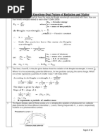 Important Questions Dual Nature of Radiation and Matter