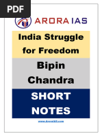 India Struggle For Freedom Short Notes Made by Nitin Arora