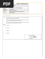 Gate 2024 Exam Sheet