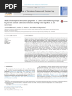 Study of Adsorption Desorption Properties of A New Scale Inhibitor Package