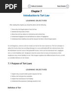 Introduction To Tort Law