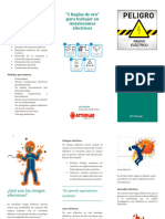Triptico Riesgos Electricos y 5 Reglas de Oro