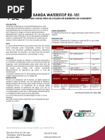 Ficha Tecnica Waterstop RX 101