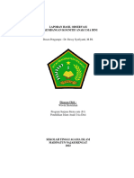 Laporan Observasi Perkembangan Kognitif AUD