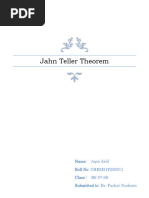 Jahn Teller Theorm 5th Chem