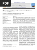 Effect of Cerium and Lanthanum On The Microstructurea ND Mechanical Properties of AISID 2 Tool Steel