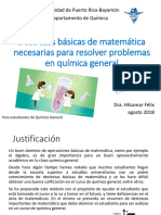 Destrezas Basicas de Mate para Resolver Problemas de Quim General - AGO 2019 - HFR