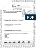 Atividade de História - o Domínio Do Fogo