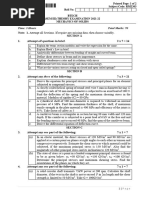 Btech Me 3 Sem Mechanics of Solids Rme303 2022