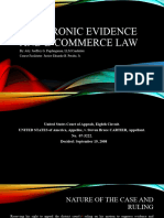 Electronic Evidence and E-Commerce Law