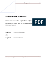 Schriftlicher Ausdruck B2 Übungstest 12