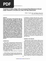 Treatment of Hallux Valgus With An Increased Distal Metatarsal Articular Angle: Evaluation of Double and Triple First Ray Osteotomies