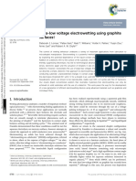 Ultra-Low Voltage Electrowetting Using Graphite Surfaces