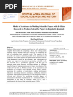 Model of Assistance in Writing Scientific Papers With E-Clinic Research To Produce Scientific Papers in Reputable Journals