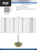 Ficha Técnica Produtos Sanlume - Flange Medidas Chumbador