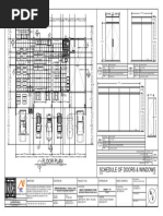 Floor Plan Schedule of Doors & Windows: Food Service CH W.C. CH CH CH CH FR CH