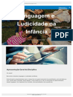 Linguagem e Ludicidade Na Infância: Apresentação Geral Da Disciplina