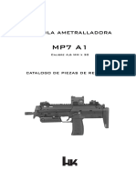 MP7A1 Parts List Spanish