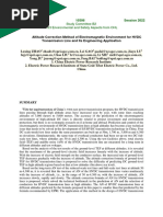 CIGRE Altitude Correction Method of Electromagnetic Environment For HVDC Lines