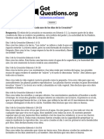 ¿Qué Ocurrió en Cada Uno de Los Días de La Creación