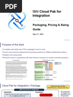 Cloud Pak For Integration - Sizing, Packaging and Pricing Guide December 2021