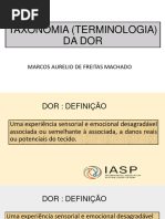 Curso de Dor Da SBR - Taxonomia Da Dor